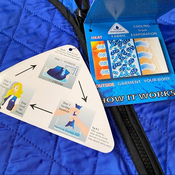 Techniche Hyperkewl Evaporative Cooling Vest Sports Outdoor Motorcycle Size L - Picture 14 of 15